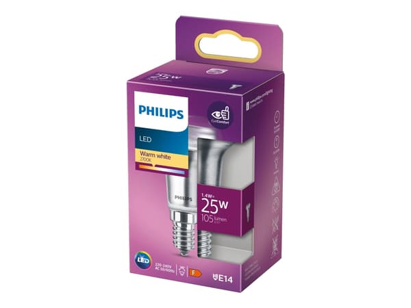 Philips Heijastin, 1,4 W, 25 W, E14, 105 lm, 15000 h, Lämmin valkoinen