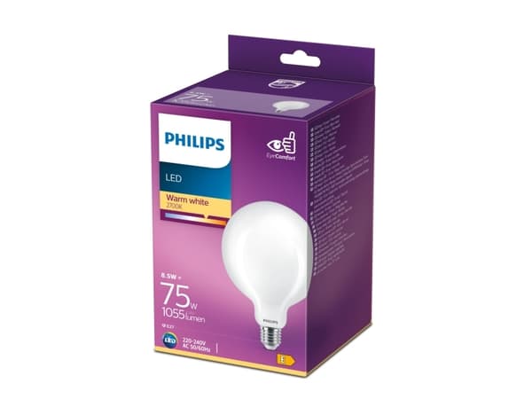 Philips Lamppu, 8,5 W, 75 W, E27, 1055 lm, 15000 h, Lämmin valkoinen