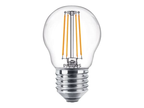 Philips Kynttilälamppu ja Lustre, 4,3 W, 40 W, E27, 470 lm, 15000 h, Lämmin valkoinen