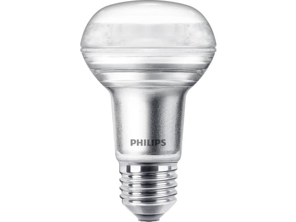 Philips - LED-pære for søkelys - form: R63 - E27 - 3 W (ekvivalent 40 W) - klasse A+ - varmt hvitt lys - 2700 K