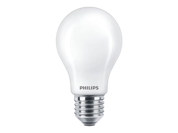 Philips - LED-lyspære - form: A60 - mattslipt finish - E27 - 10.5 W (ekvivalent 100 W) - klasse A++ - varmt hvitt lys - 2700 K