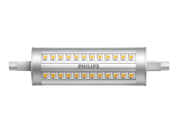 Philips - LED-lyspære - form: korn - R7s - 14 W (ekvivalent 120 W) - klasse D - hvitt lys - 3000 K