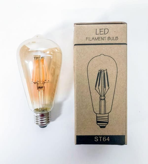 Drop-shaped modern LED lamp ST64, 6w, 10 pack