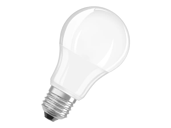 OSRAM LED STAR+ - LED-glödlampa - form: A60 - glaserad finish - E27 - 10 W (motsvarande 75 W) - klass F - varmt vitt ljus - 2700 K