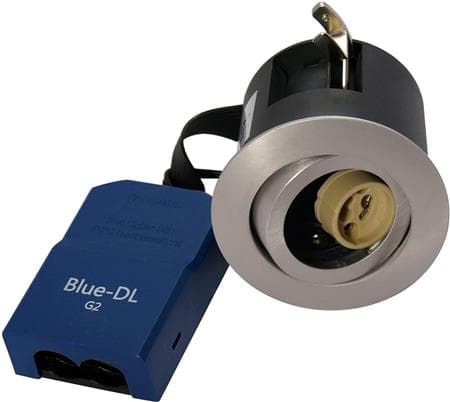 BLUE-DL 66 G2 Ø88/H66mm, rund, kipbar, skrue fastgørelse, 5 pol. tilslutning, GU10 (leveres uden), alu STANDARD