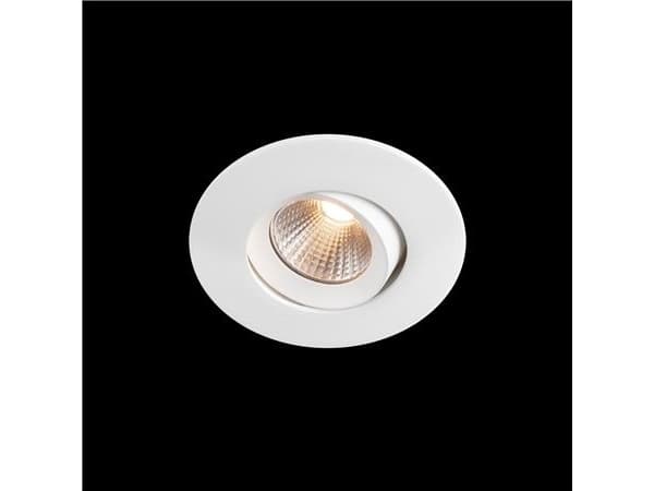 LED-downlight Optic S Quick ISO Hvid 3000K, 290lm, Ra>95, 3SDCM, 36°, 4,5W, IP44. Fasedæmpbar driver inkluderet.