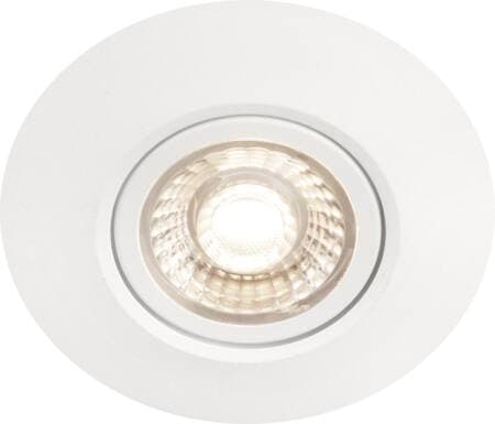 Comfort Smart ISO Hvid 3000K, 450lm, Ra90. 230V, dæmpbar driver og hurtig montering i dåse/isolering. IP44 PROFESSIONEL