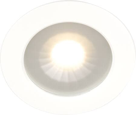 LED-Minidownlight 1202 12V Hvid 2700K, 290lm, 70°, 4,3W/827, 12V AC/DC, IP44, Hurtigklemmer i bagstykket PROFESSIONEL