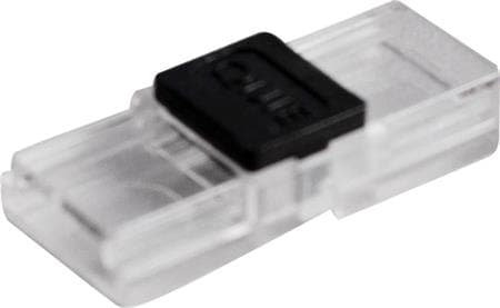 Samlestykke 8 mm IP20 til 8 mm bred LED-strip med op till 120 dioder/m og i de fleste af vores profiler med låg. PROFESSIONEL