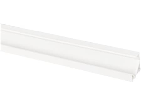 Aluminiumprofil Art Corner 2m, vitlackerad låg hörnprofil för inomhus- och utomhusbelysning, Max kyleffekt 34 W/m PROFESSIONAL