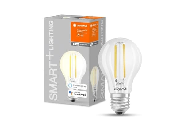 LEDVANCE SMART+ AC32956 - LED-glödlampa med filament - form: A60 - E27 - 6 W (motsvarande 60 W) - klass E - varmt vitt ljus - 2700 K