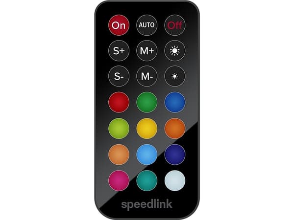SPEEDLINK SL-600605-MTCL, Universell belysningslist, inomhus, Självhäftande tejp, Svart, Multi, LED