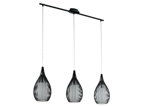 EGLO Razoni, Fleksibel montering, Sort, Hvit, Sort, Hvit, Stål, Glass, Rund
