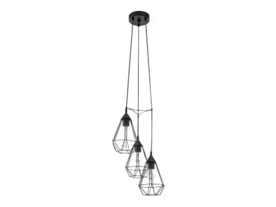 Eglo Tarbes - Taklampe - 3 innganger - E27 Sort