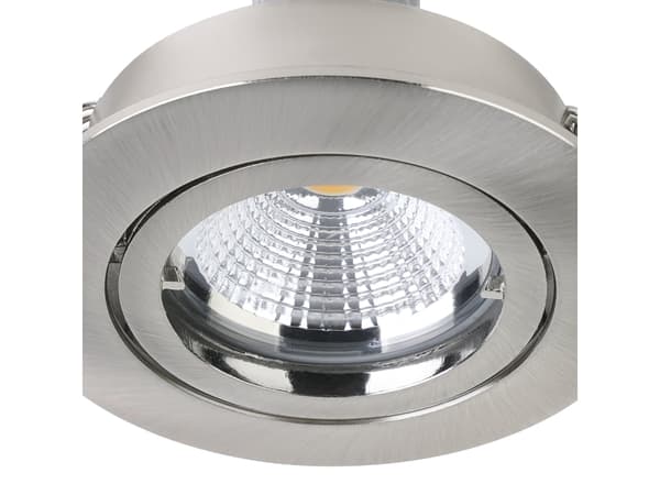 EGLO Tedo 1, Innsunket spotlight, Ikke-utskiftbare pærer, 5 W, 3000 K, 400 lm, Nickel