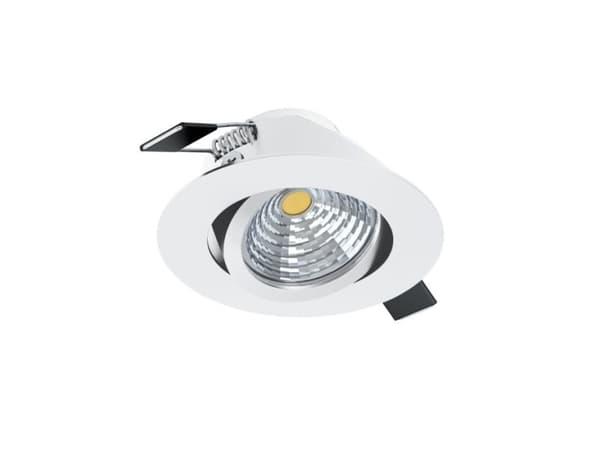EGLO Saliceto, Innsunket spotlight, Ikke-utskiftbare pærer, 1 ampuller, LED, 4000 K, Hvit Hvit