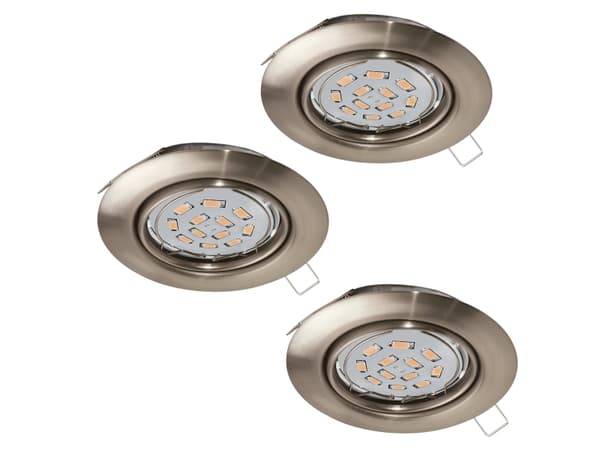 EGLO Peneto, Overflateegnet, Ikke-utskiftbare pærer, LED, 5 W, 3000 K, Nickel Nickel