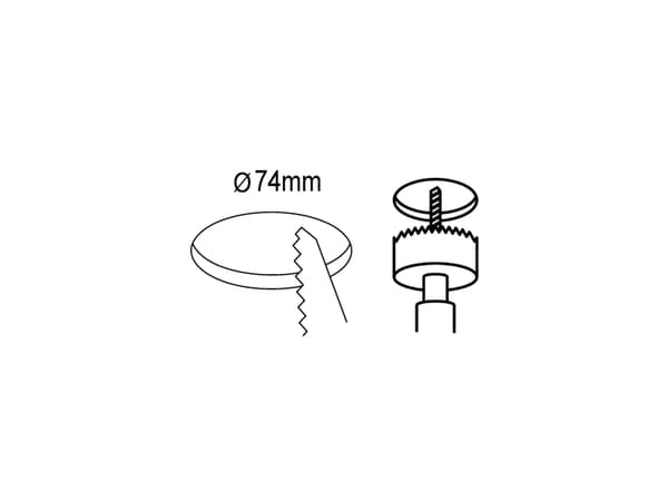 EGLO FUEVA 1, Nedtryckbar spotlight, 31 W, 3000 K, 340 LM, 220-240 V, Vit