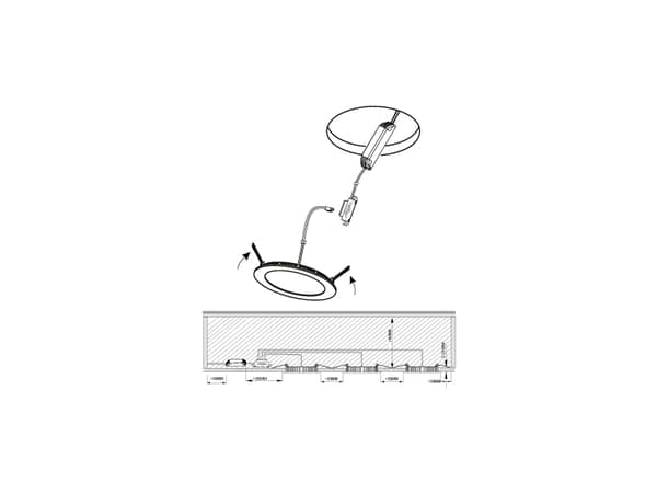 EGLO FUEVA 1, Nedtryckbar spotlight, 31 W, 3000 K, 340 LM, 220-240 V, Vit
