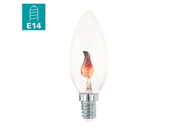 Eglo - Glødelyspære - form: C35 - E14 - 1 W