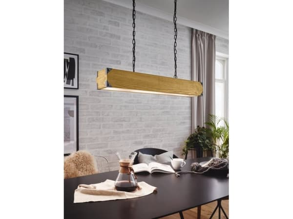 EGLO Harborough, Utanpåliggande spotlight, E27, 220-240 V, Svart, Trä