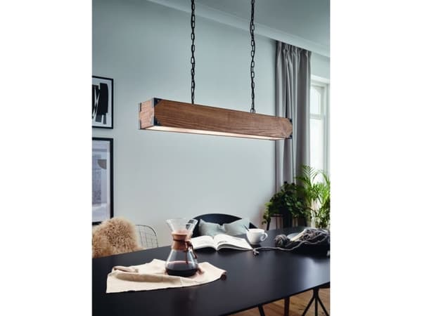 EGLO Harborough, Utanpåliggande spotlight, E27, 220-240 V, Svart, Trä