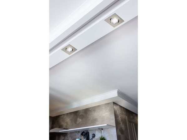 EGLO Saliceto, Nedtryckbar spotlight, Glödlampan/-lamporna kan inte bytas ut, LED, 220-240 V, Nickel
