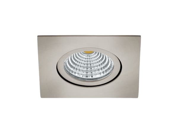 EGLO Saliceto, Innsunket spotlight, Ikke-utskiftbare pærer, LED, 220-240 V, Nickel Nickel
