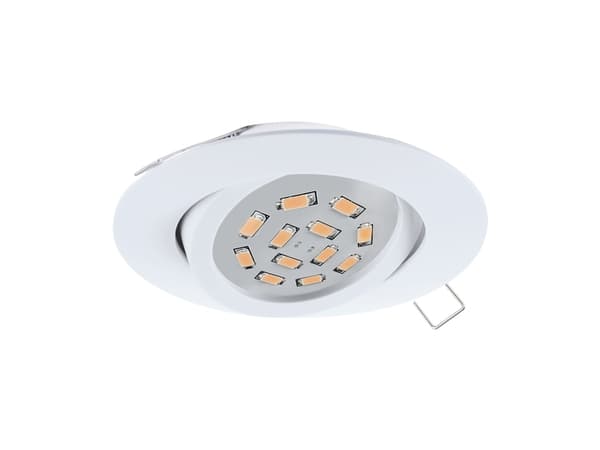 EGLO Tedo, Innsunket spotlight, Ikke-utskiftbare pærer, LED, 5 W, 3000 K, Hvit Hvit