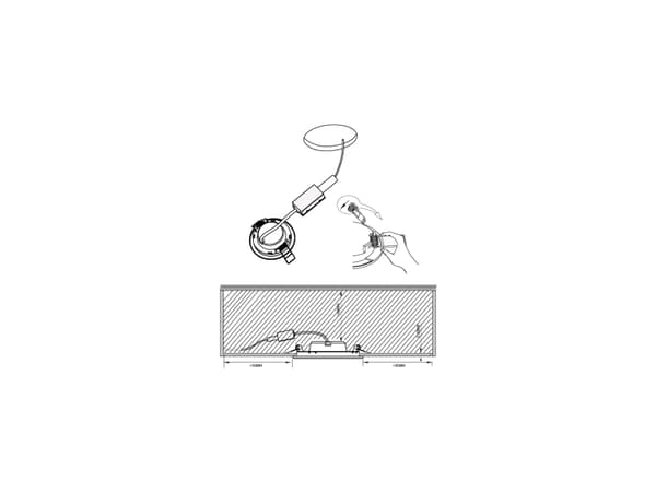 EGLO Fueva 5, Innsunket spotlight, 220-240 V, Hvit