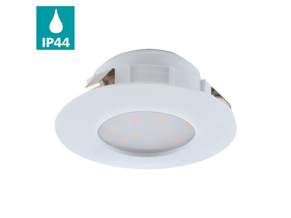 EGLO Pineda, Nedtryckbar spotlight, Glödlampan/-lamporna kan inte bytas ut, LED, 6 W, 3000 K, Vit