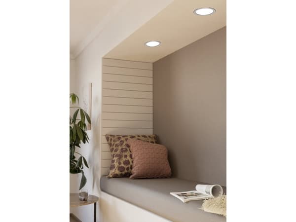EGLO Fueva 5, Nedtryckbar spotlight, 4000 K, 1350 LM, 220-240 V, Krom, Vit