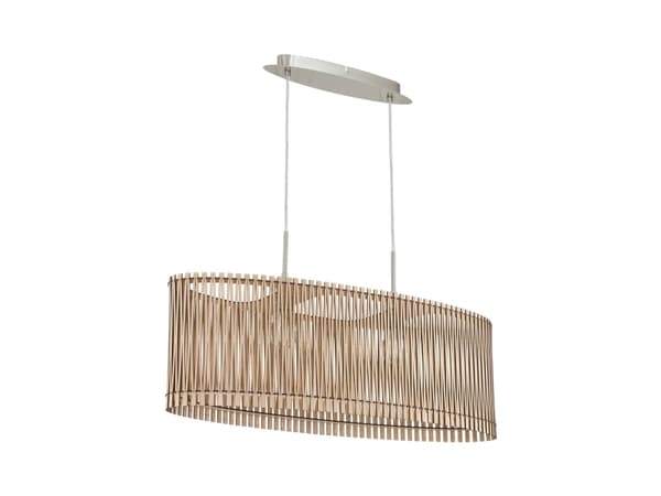 EGLO Sendero, Fleksibel montering, Brun, Satin Stål, Brun, Stål, Tre, Tre, Innendørs Brun, Satin Stål