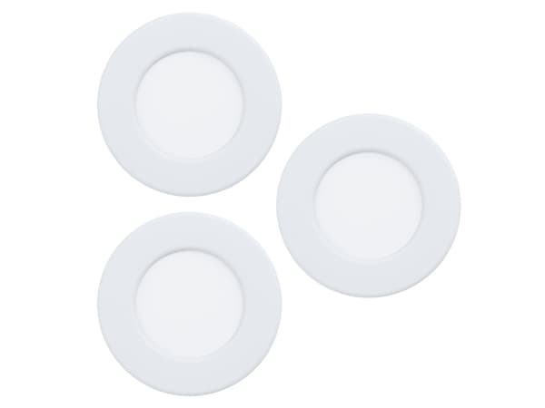 EGLO Fueva 5, Innsunket spotlight, LED, 220-240 V, Hvit