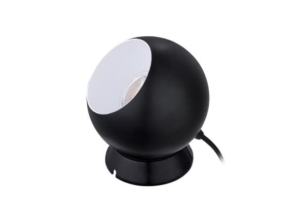 Eglo Petto 1 - Dekorasjonslampe - LED-lyspære - GU10 - 3.3 W (ekvivalent 40 W) - klasse A+ - varmt hvitt lys - 3000 K - svart