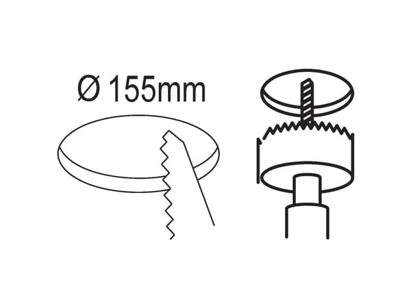 EGLO Fueva, Nedtryckbar spotlight, LED, 11 W, 3000 K, 1350 LM, Vit