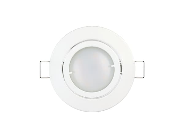 EGLO Tedo, Nedtryckbar spotlight, Glödlampan/-lamporna kan inte bytas ut, 5 W, 3000 K, 400 LM, Vit