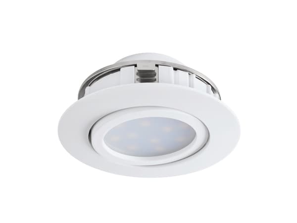 EGLO Pineda, Innsunket spotlight, Ikke-utskiftbare pærer, LED, 6 W, 3000 K, Hvit