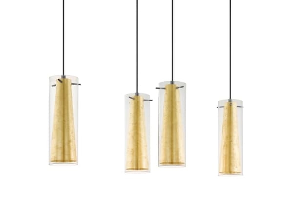EGLO 97653, Sort, Gull, Stål, Glass, Sort, Innendørs