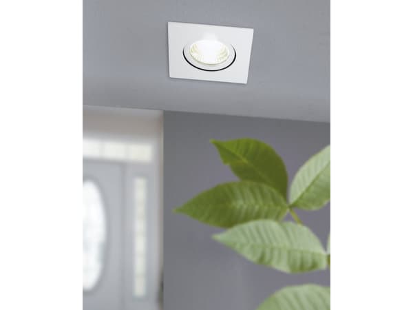 EGLO Saliceto, Nedtryckbar spotlight, Glödlampan/-lamporna kan inte bytas ut, 1 lampor, LED, 4000 K, Vit