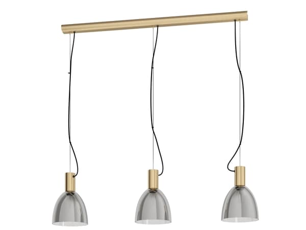 EGLO Lebalio, Stelt fäste, Svart, Transparent, brons, Transparent, Stål, Glas, Oval