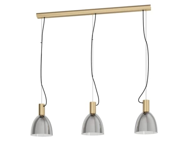 EGLO Lebalio, Stelt fäste, Svart, Transparent, brons, Transparent, Stål, Glas, Oval Svart, Transparent