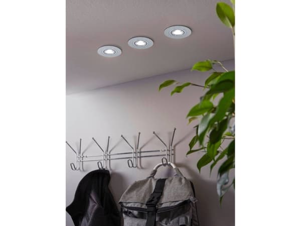EGLO AREITIO, Nedtryckbar spotlight, GU10, 1 lampor, LED, 3000 K, Gjuten aluminium