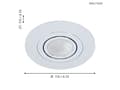 Miniatyrbild 5 av 5: EGLO AREITIO, Nedtryckbar spotlight, GU10, 1 lampor, LED, 3000 K, Gjuten aluminium