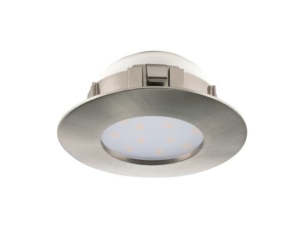 EGLO Pineda, Innsunket spotlight, Ikke-utskiftbare pærer, LED, 6 W, 3000 K, Nickel