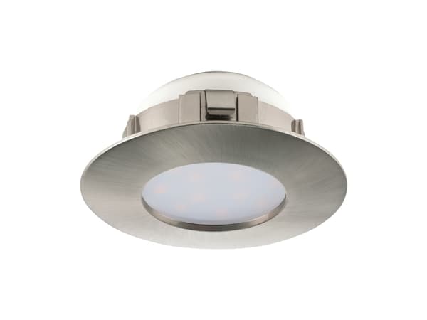EGLO Pineda, Innsunket spotlight, Ikke-utskiftbare pærer, LED, 6 W, 3000 K, Nickel Nickel