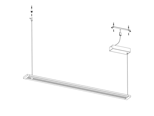 EGLO AMONTILLADO, Fleksibel montering, Sort, Sort, Aluminium, Plast, Stål, IP20, II
