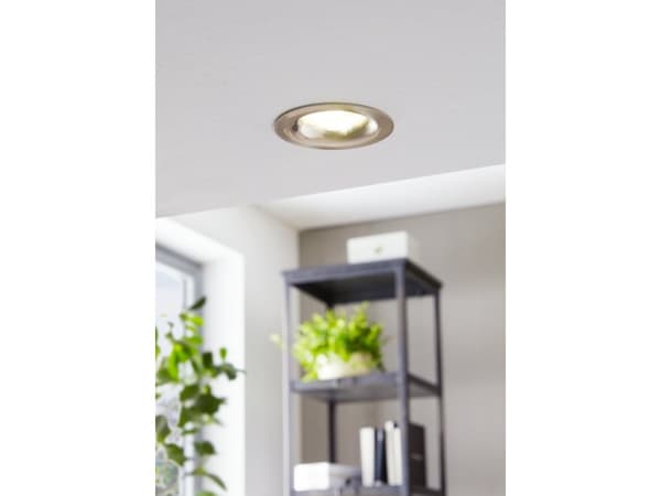 EGLO Saliceto, Nedtryckbar spotlight, 1 lampor, LED, 380 LM, 220-240 V, Nickel