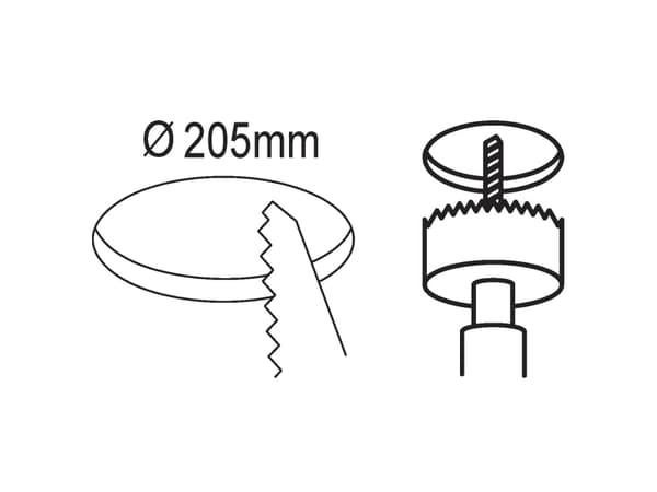 EGLO Fueva 5, Nedtryckbar spotlight, 1 lampor, LED, 3000 K, 2000 LM, Stål, Vit