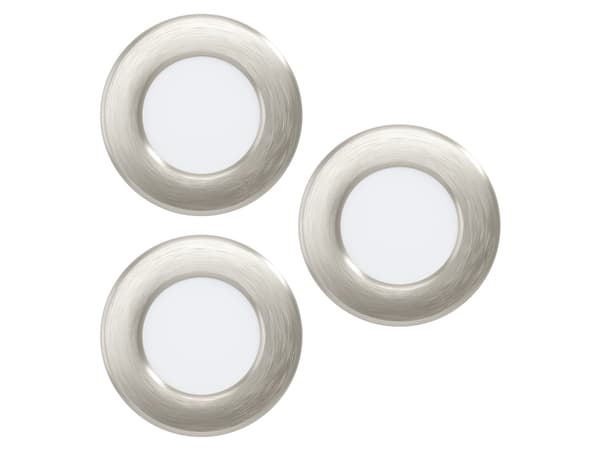 EGLO Fueva 5, Syvennysspottivalo, LED, 220-240 V, Satiini teräs, Valkoinen